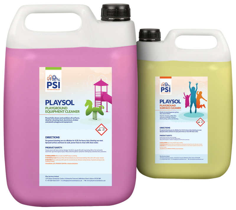 Playsol Bottles from Play Services Ireland Maintenance Services